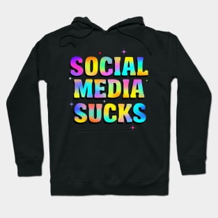 Social media sucks typography Hoodie